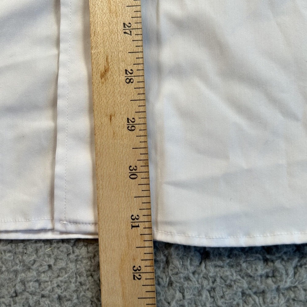 LIM'S TAILOR Shirt Mens Large White Dress Button Front Long Sleeve Pocket Formal - Picture 8 of 14